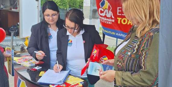 Acțiune de animare efectuată în comuna Boroaia